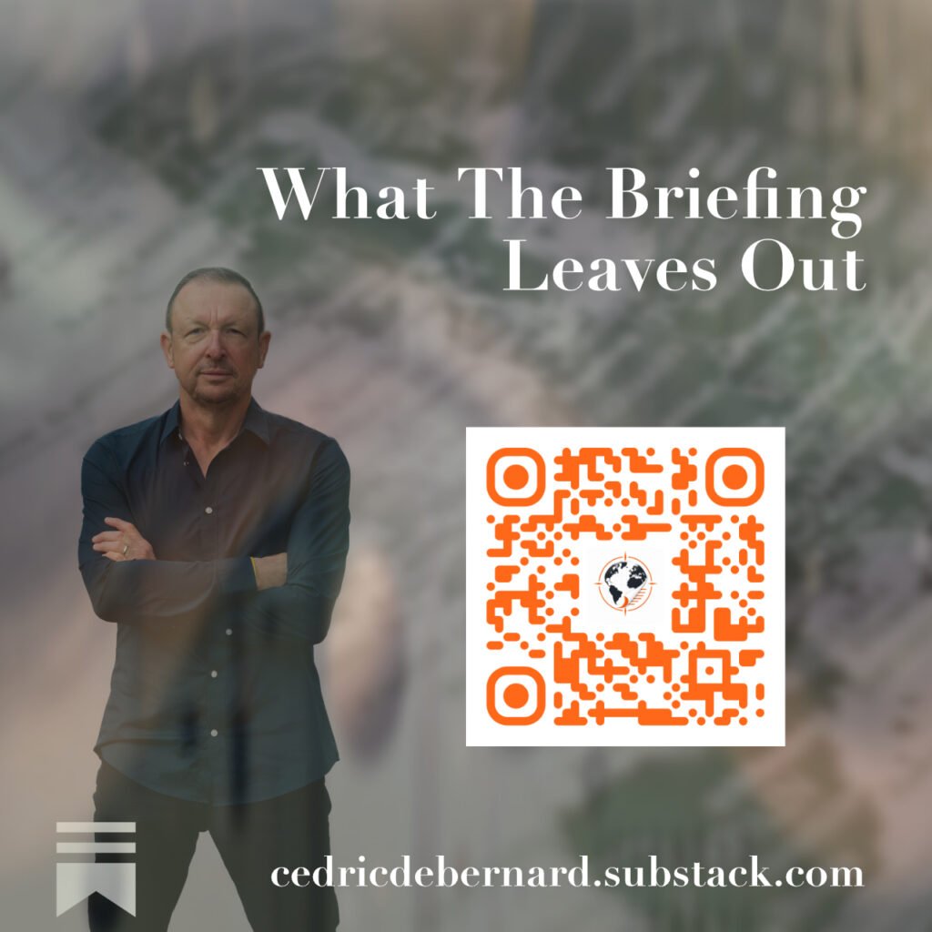 Cédric Debernard What The Briefing Leaves Out on Substack