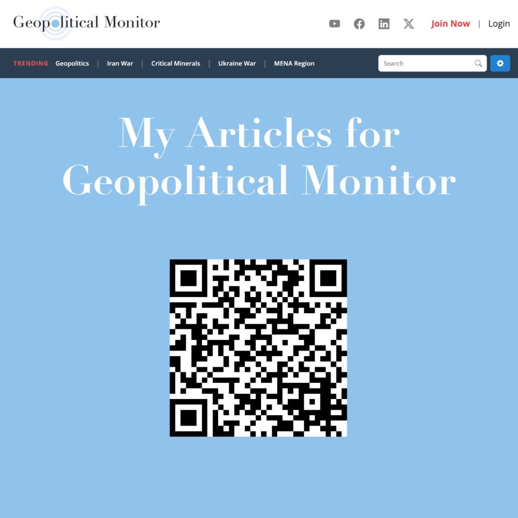 Cédric Debernard's Articles on Geopolitical Monitor